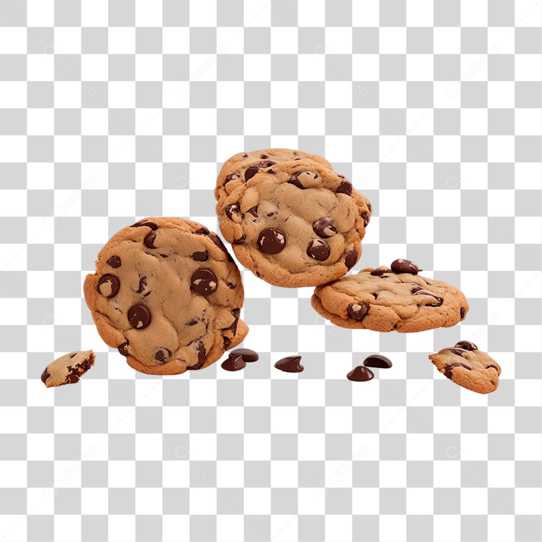Biscoitos de Chocolate PNG Transparente