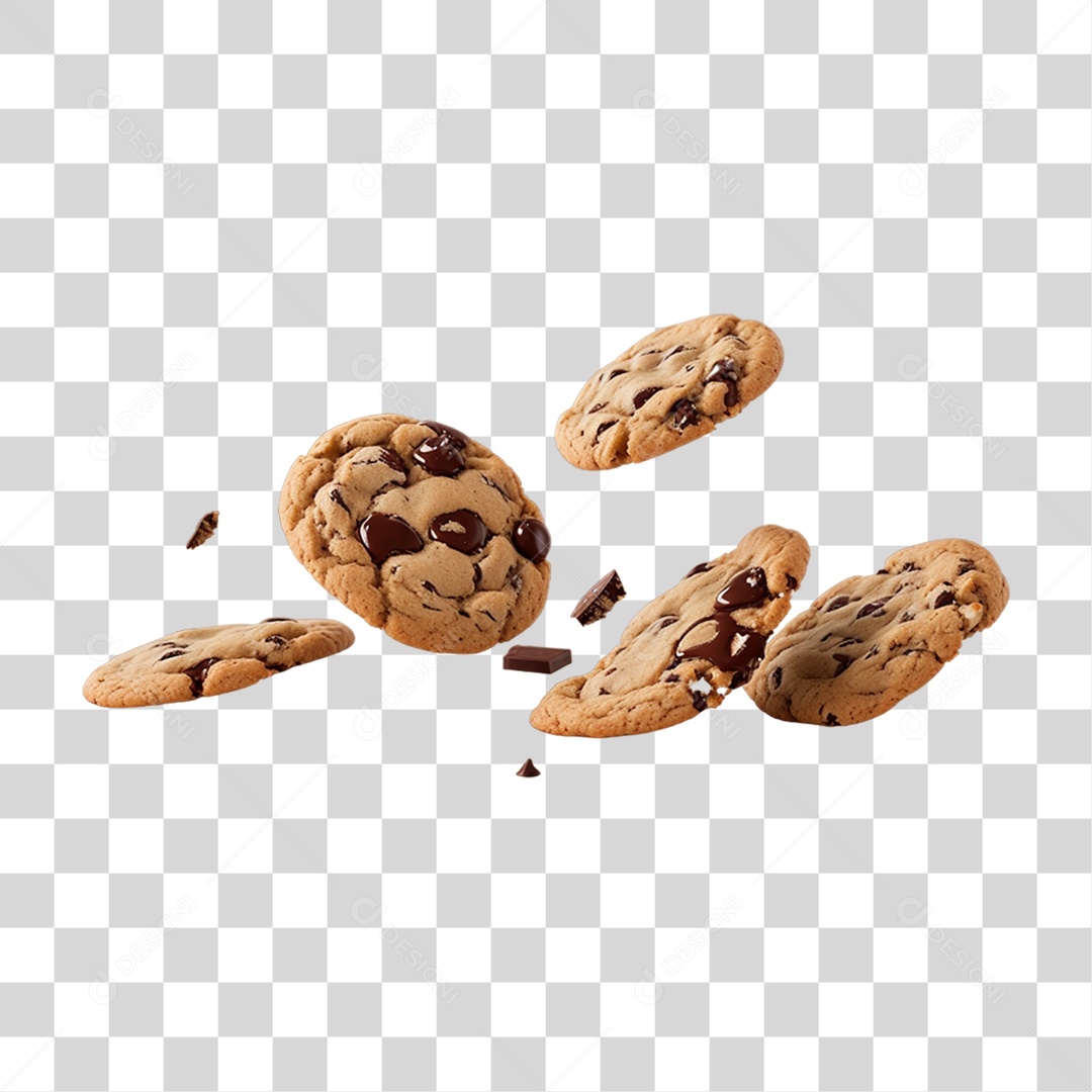 Biscoitos de Chocolate PNG Transparente