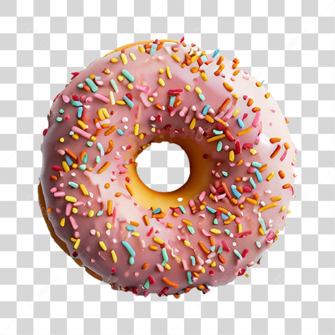 Rosca Donut com Chocolate PNG Transparente