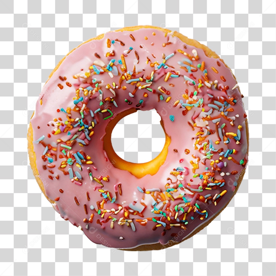 Rosca Donut com Chocolate PNG Transparente