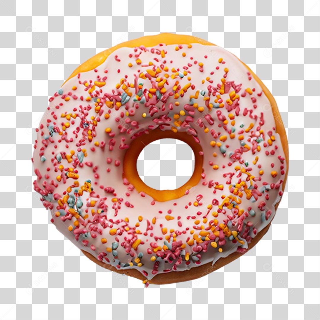 Rosca Donut com Chocolate PNG Transparente