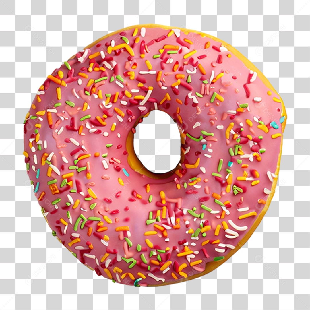 Rosca Donut com Chocolate PNG Transparente