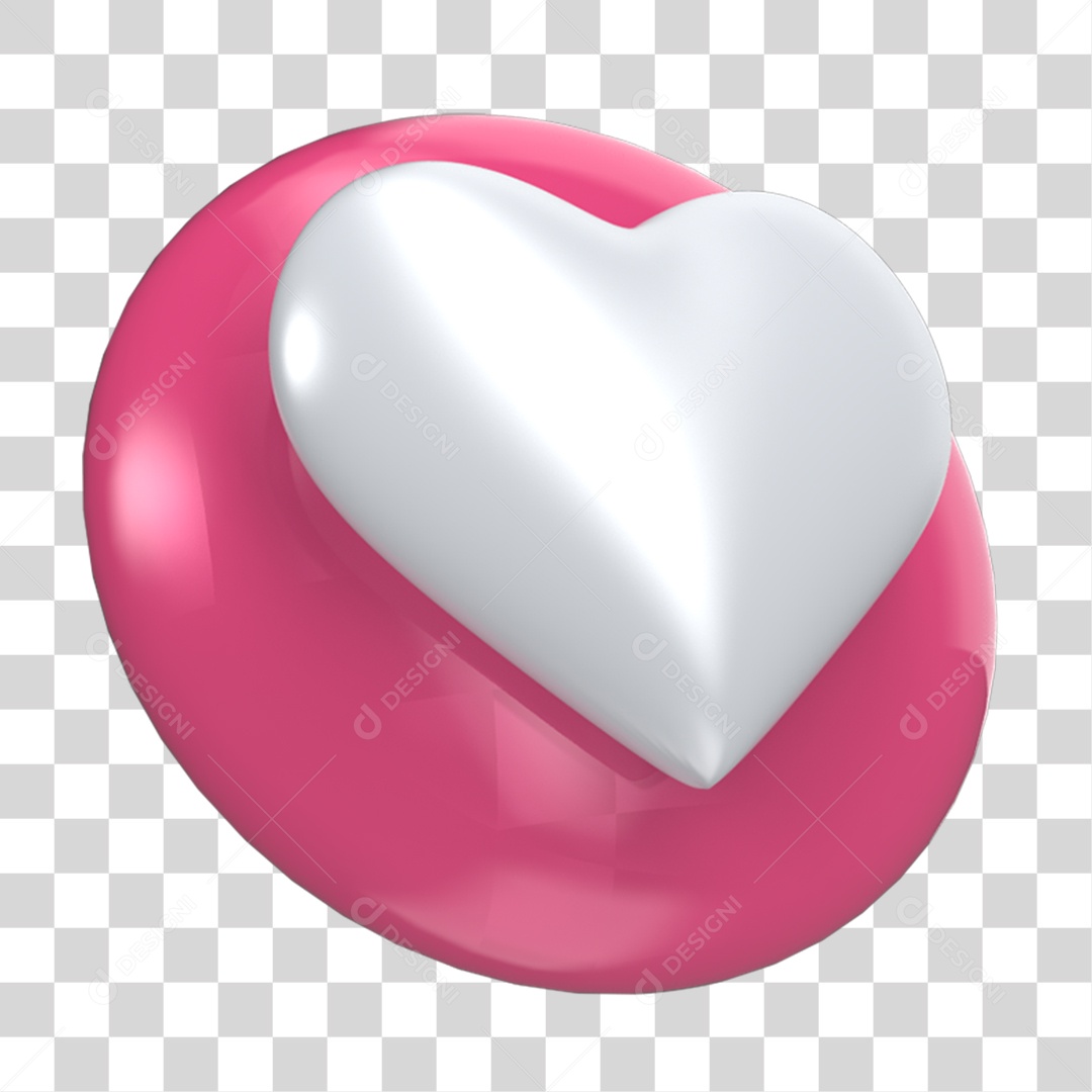 Ícone Coração Almofada PNG Transparente