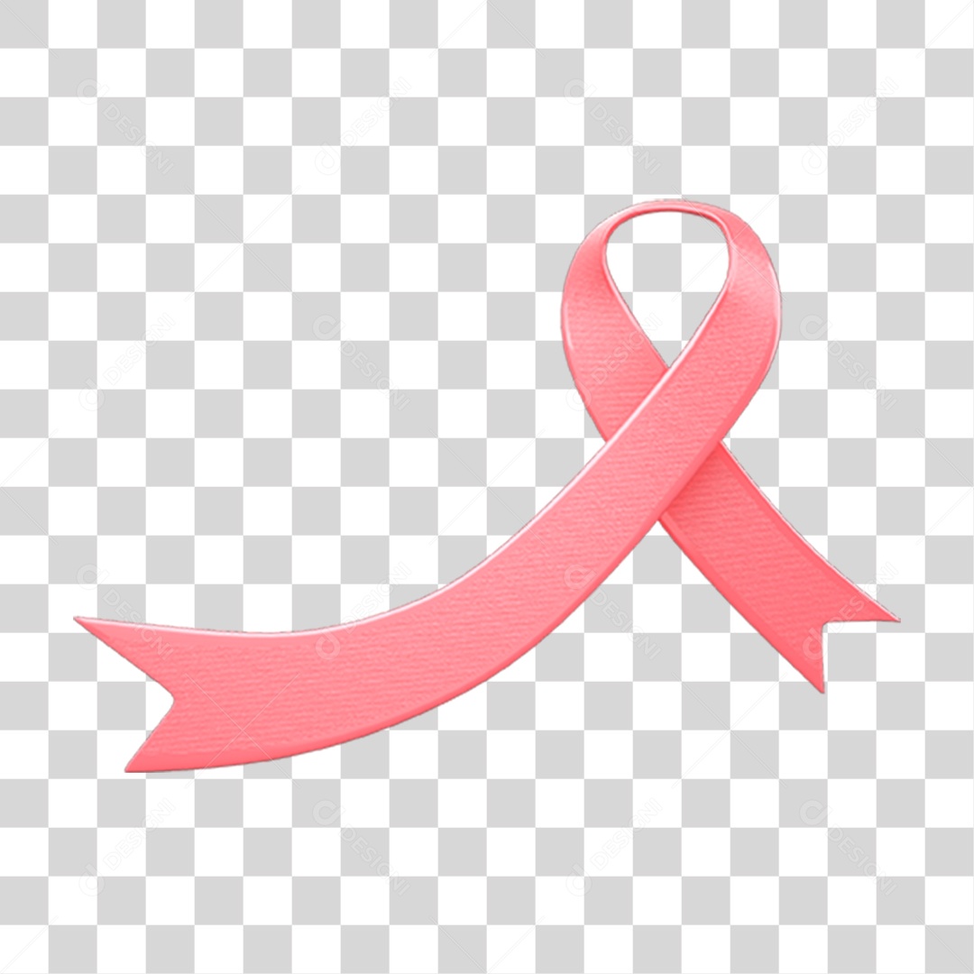 Laço Rosa Outubro Rosa PNG Transparente