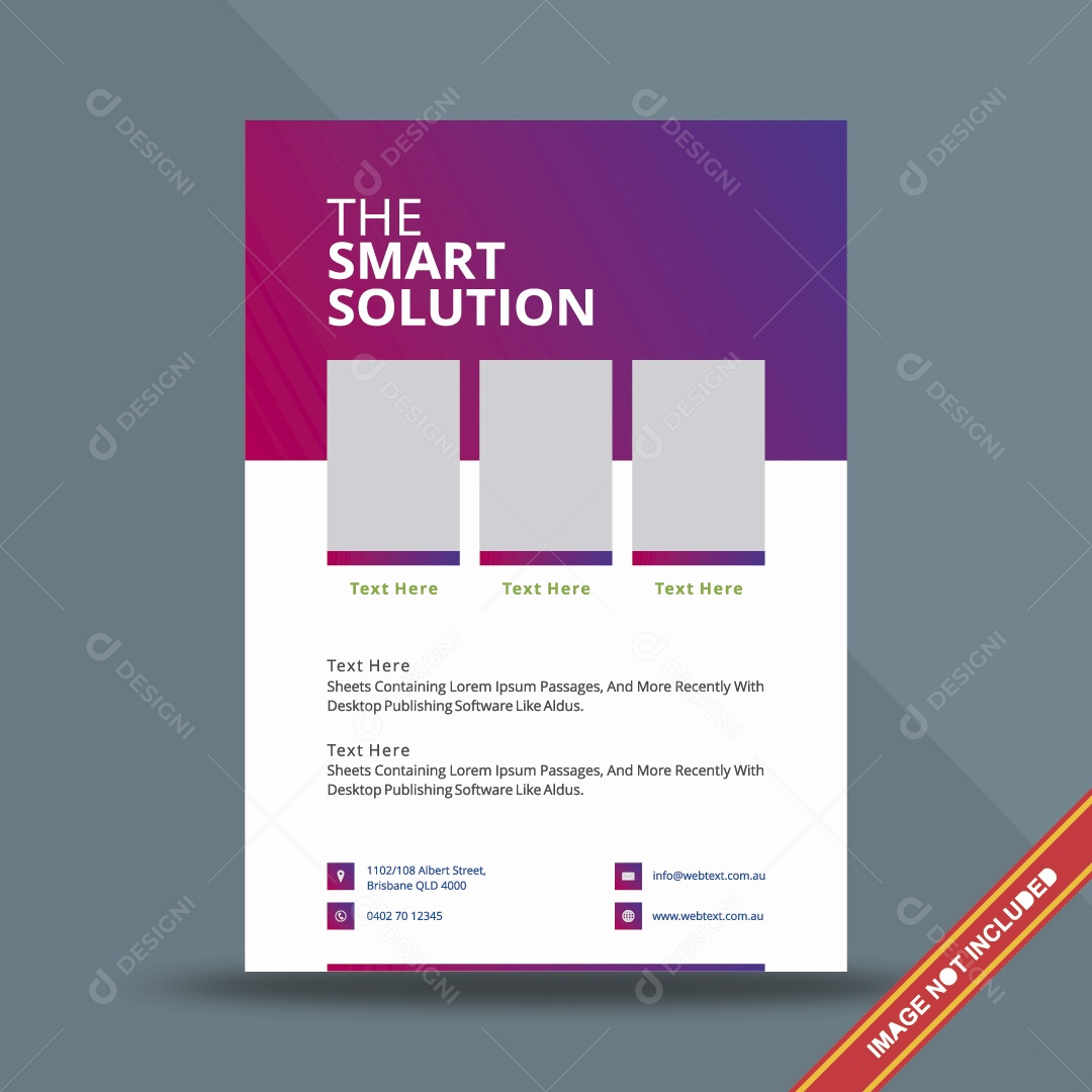 Modelo de Página Ilustração Vetor EPS Editável