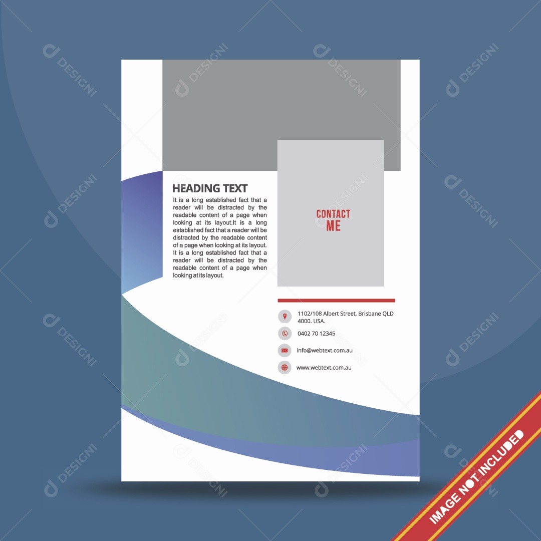 Modelo de Página Ilustração Vetor EPS Editável