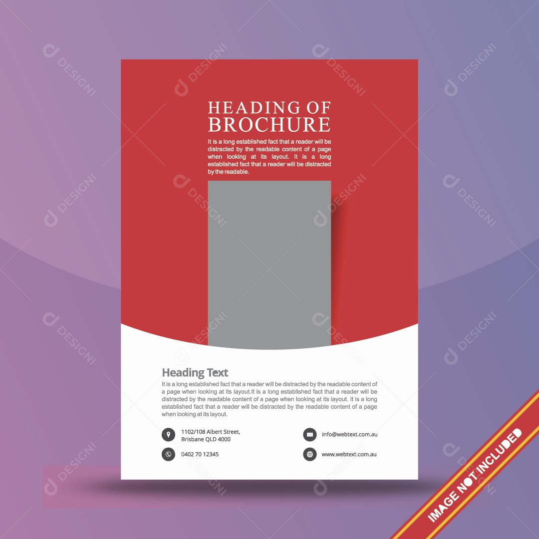 Modelo de Página Ilustração Vetor EPS Editável