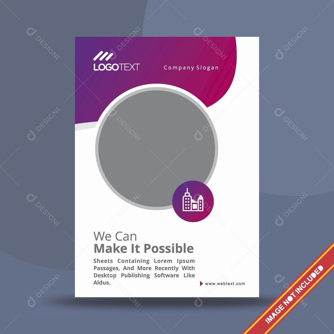 Modelo de Página Ilustração Vetor EPS Editável