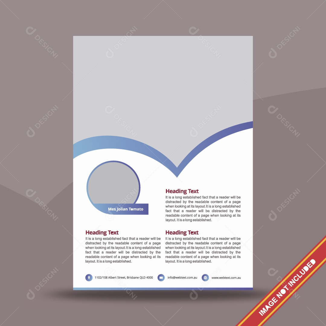 Modelo de Página Ilustração Vetor EPS Editável