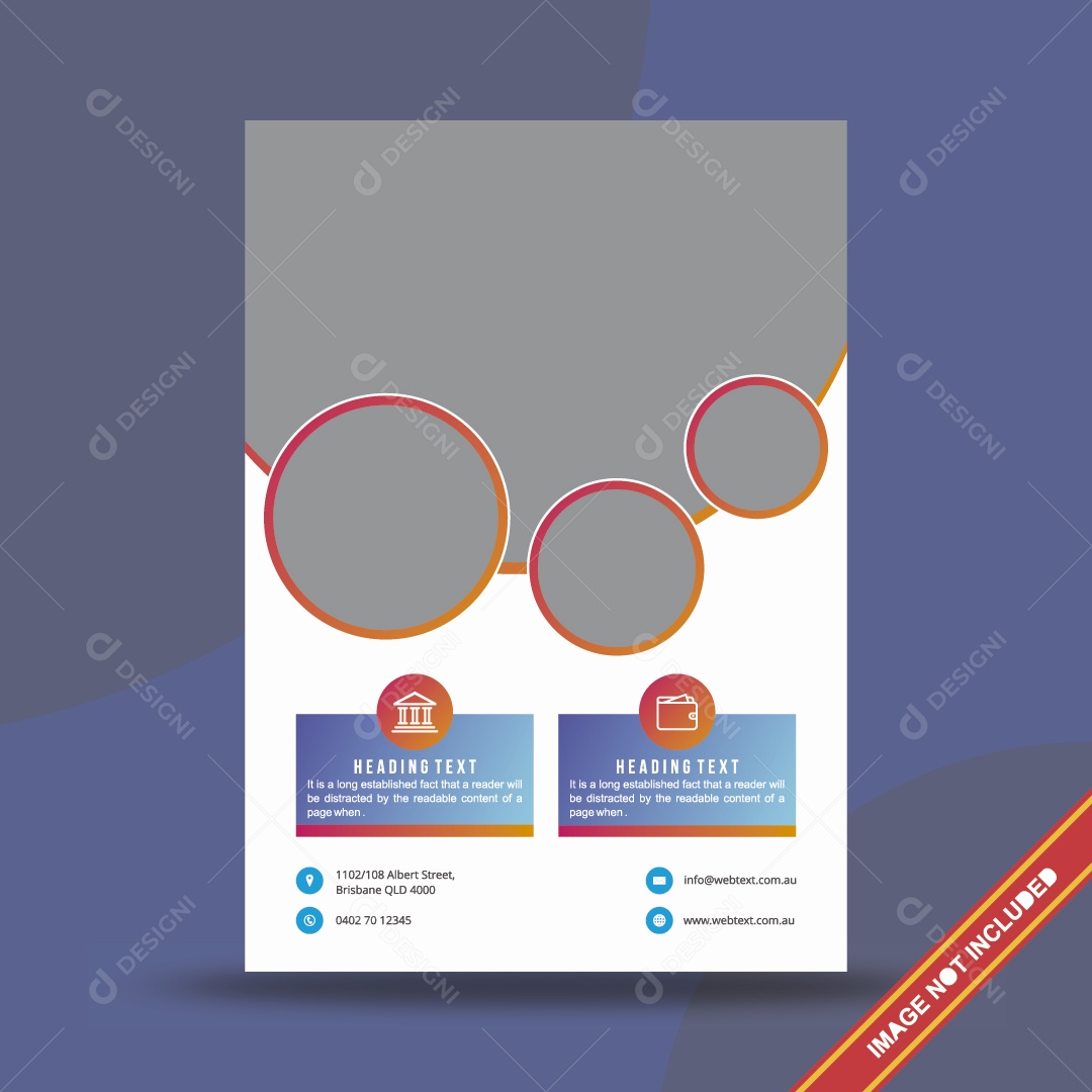 Modelo de Capa de Brochura Ilustração Vetor EPS Editável