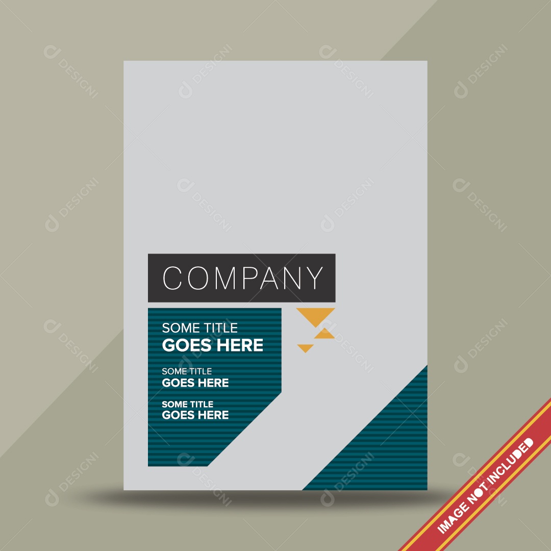 Modelo de Capa de Brochura Ilustração Vetor EPS Editável