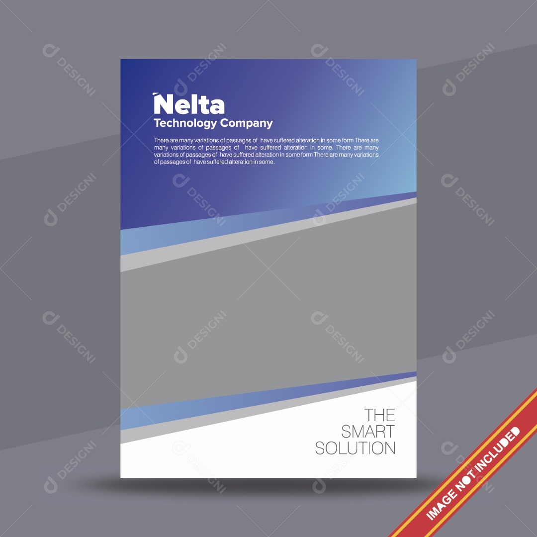 Modelo de Capa de Brochura Ilustração Vetor EPS Editável