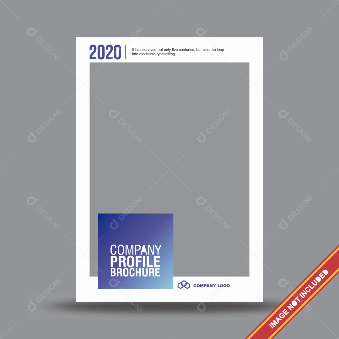 Modelo de Capa de Brochura Ilustração Vetor EPS Editável