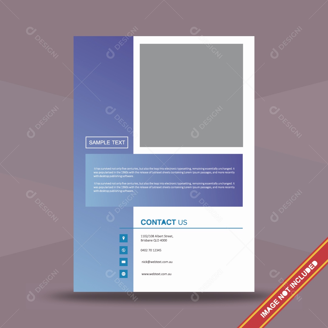 Modelo de Capa de Brochura Ilustração Vetor EPS Editável