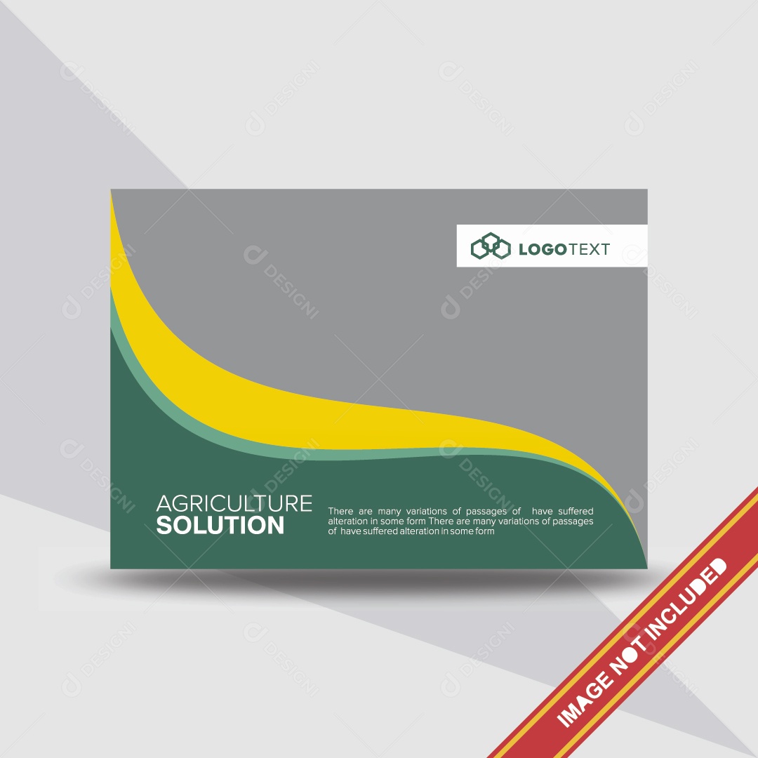 Modelo de Capa de Brochura Ilustração Vetor EPS Editável