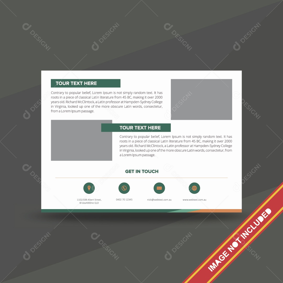 Modelo de Capa de Brochura Ilustração Vetor EPS Editável