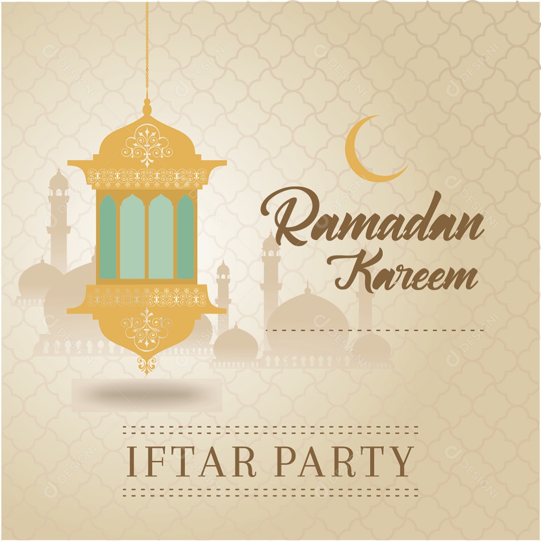 Background do Ramadã Ilustração Vetor EPS