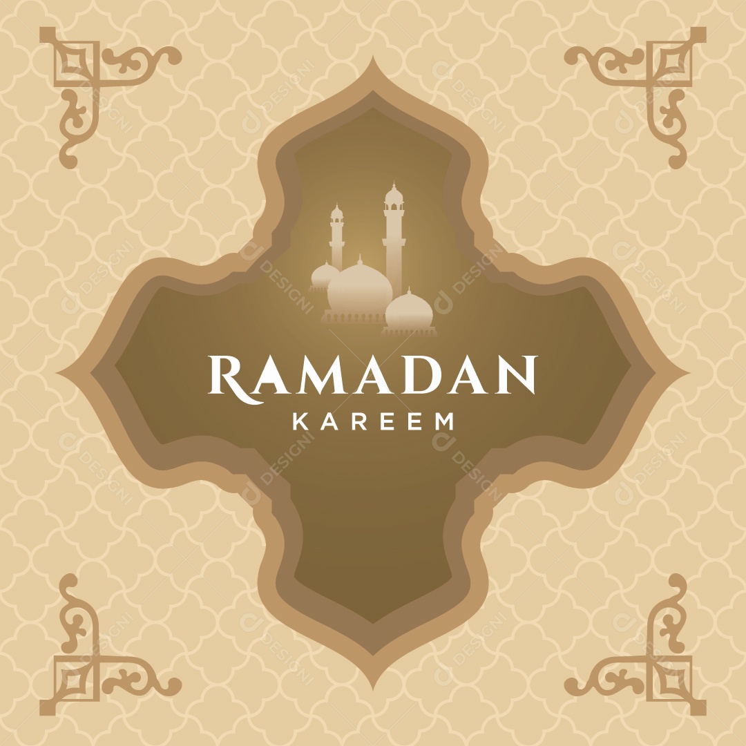 Background do Ramadã Ilustração Vetor EPS