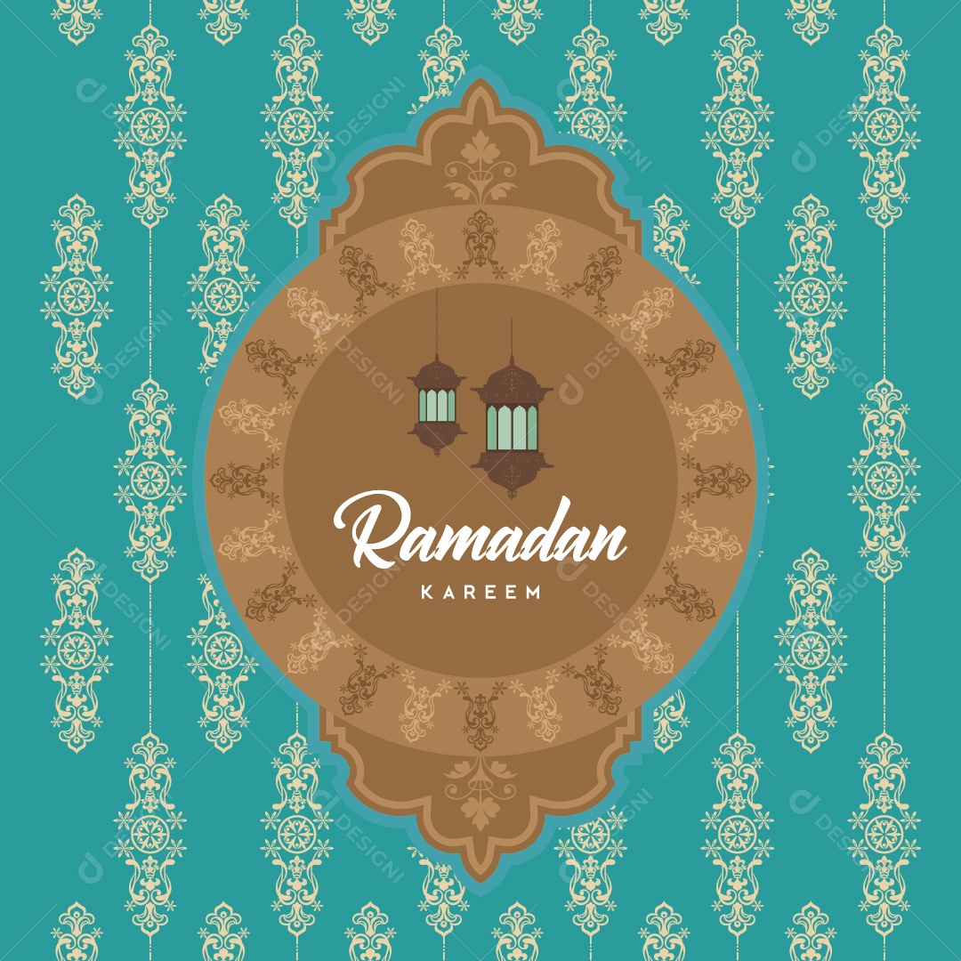 Background do Ramadã Ilustração Vetor EPS