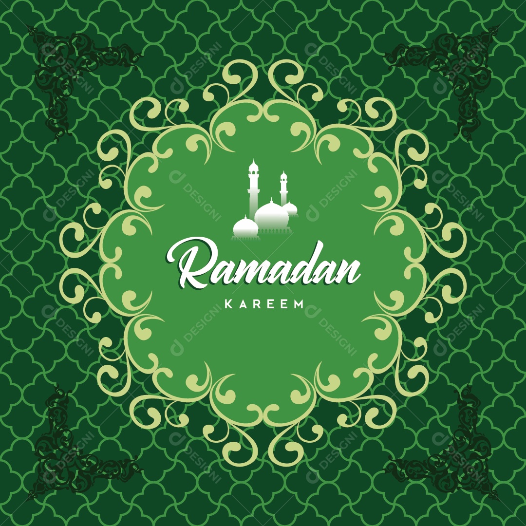 Background do Ramadã Ilustração Vetor EPS