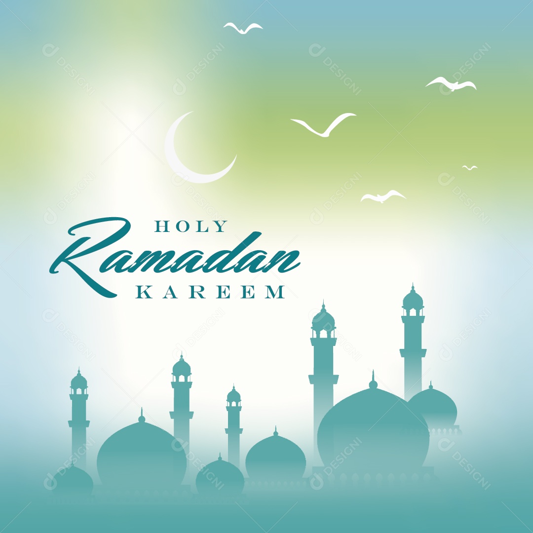 Background do Ramadã Ilustração Vetor EPS