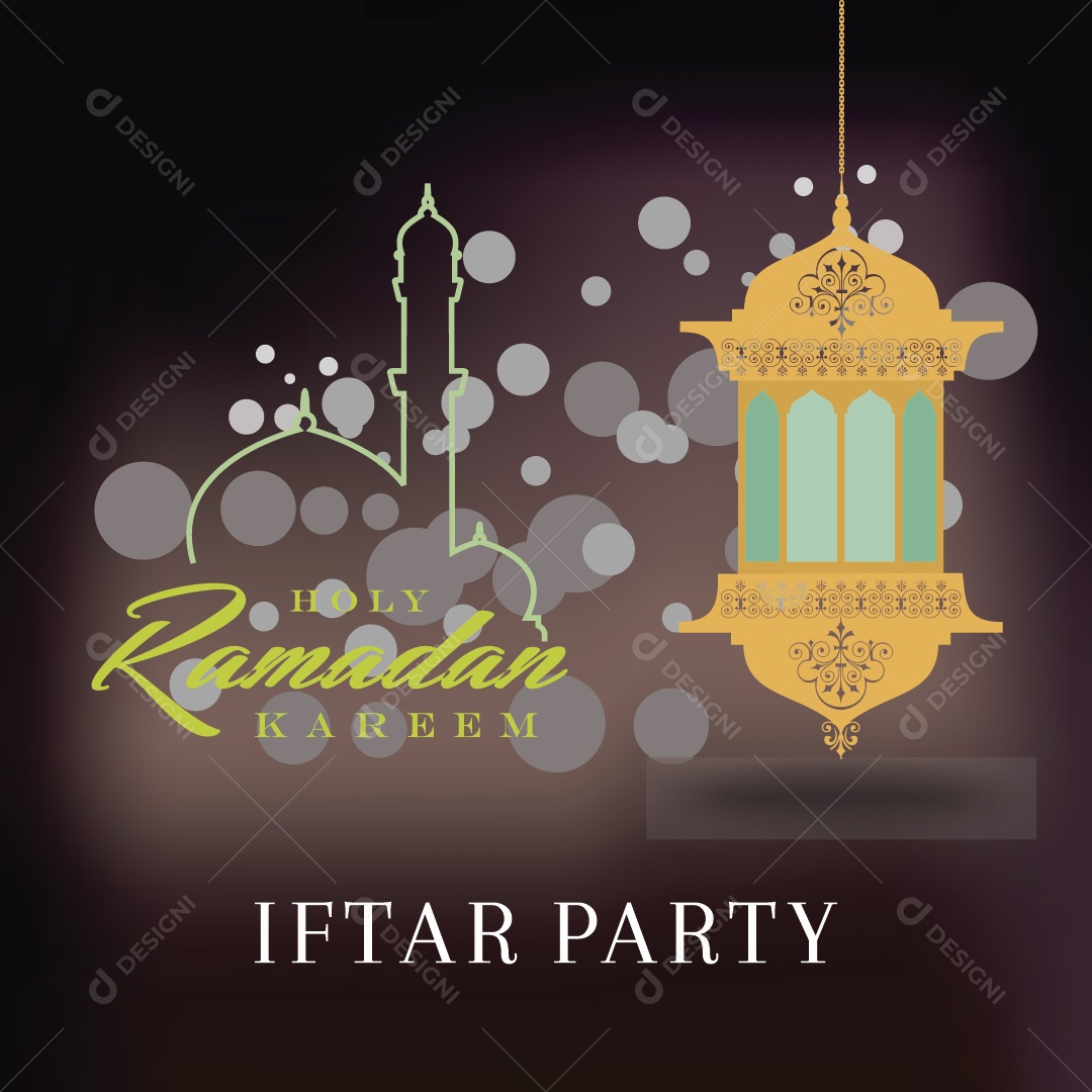 Background do Ramadã Ilustração Vetor EPS