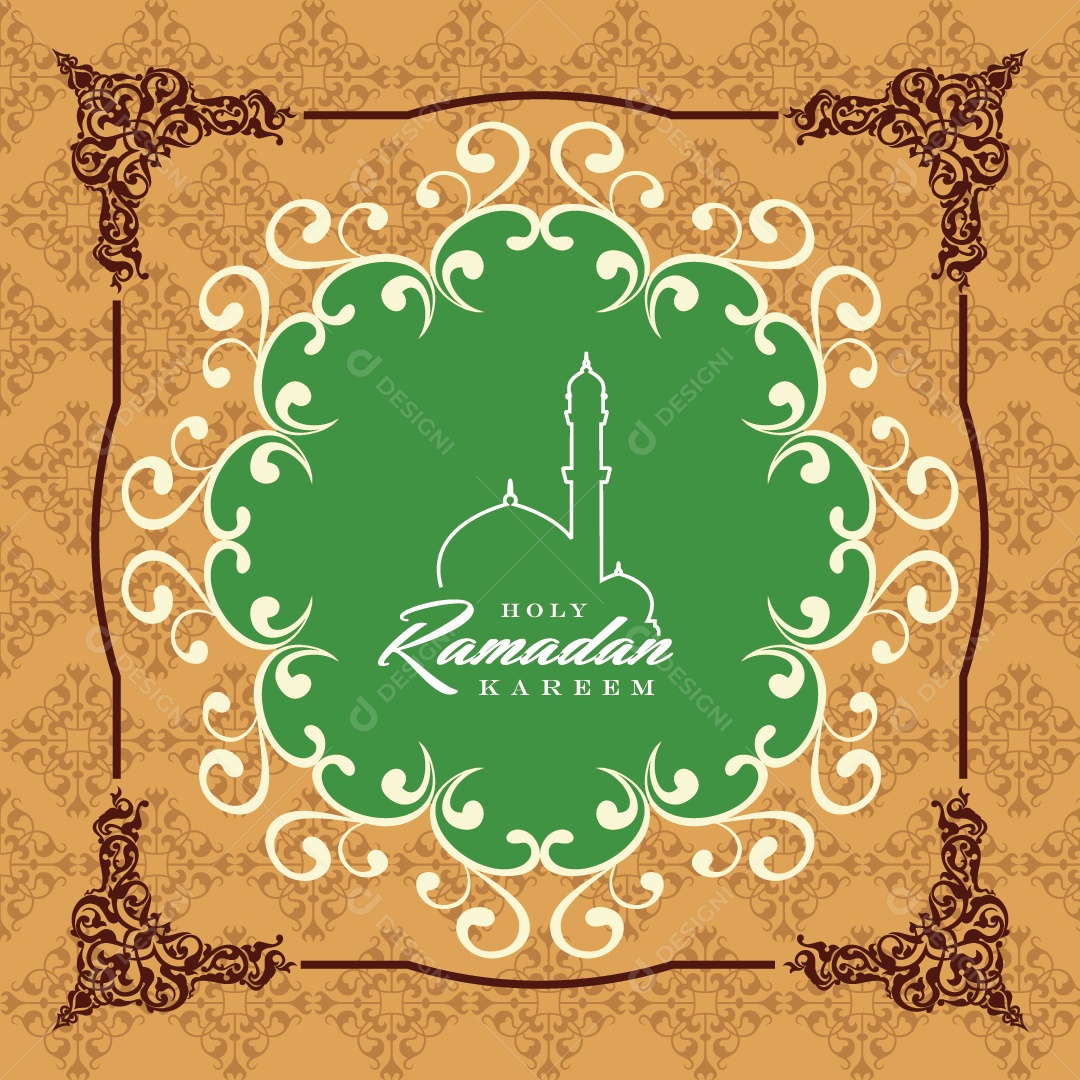 Background do Ramadã Ilustração Vetor EPS