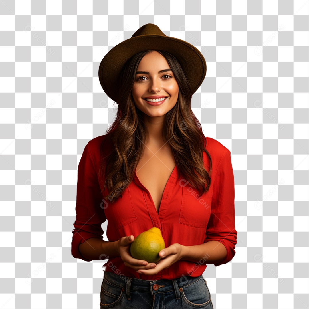 Mulher Agricultora PNG Transparente