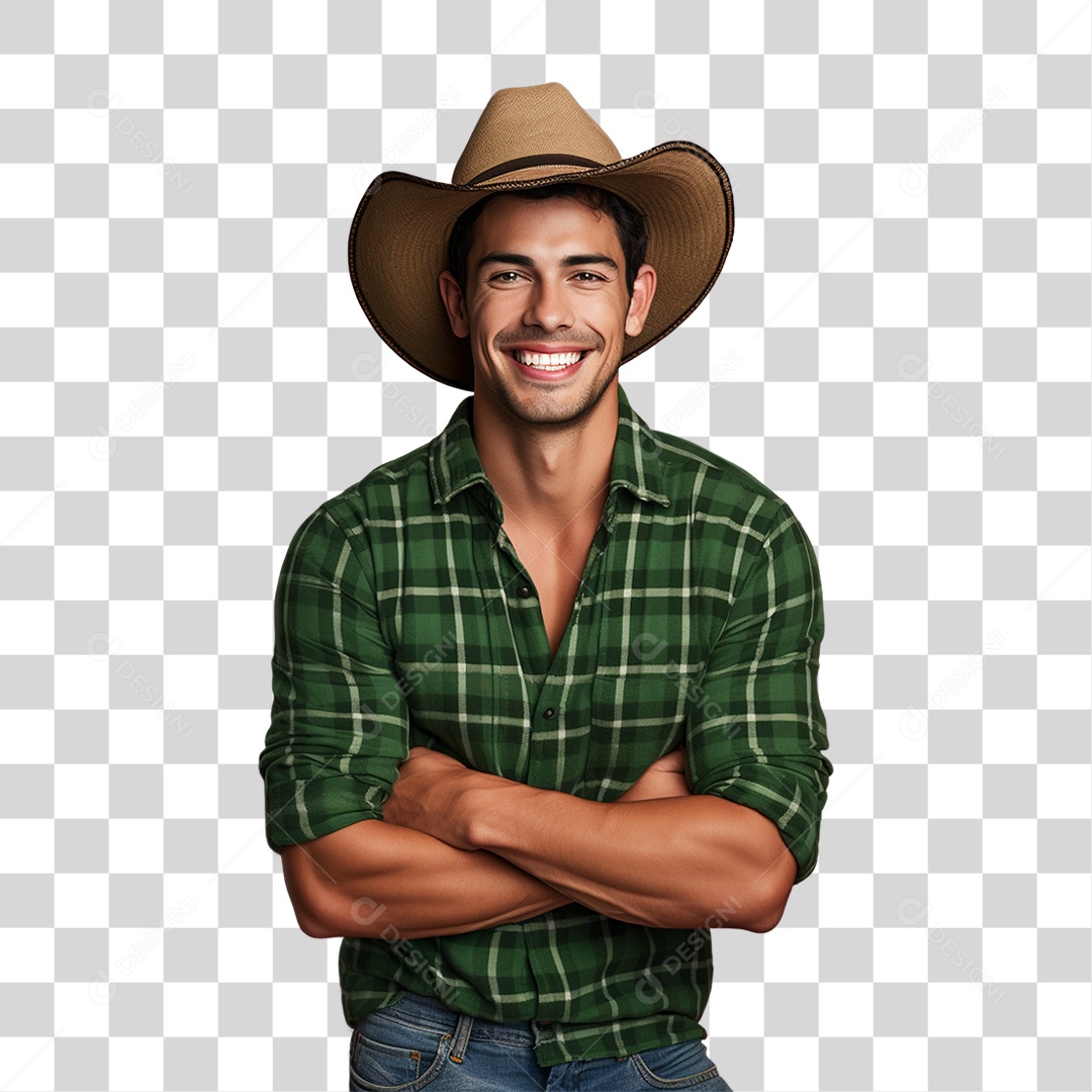 Homem Agricultor PNG Transparente