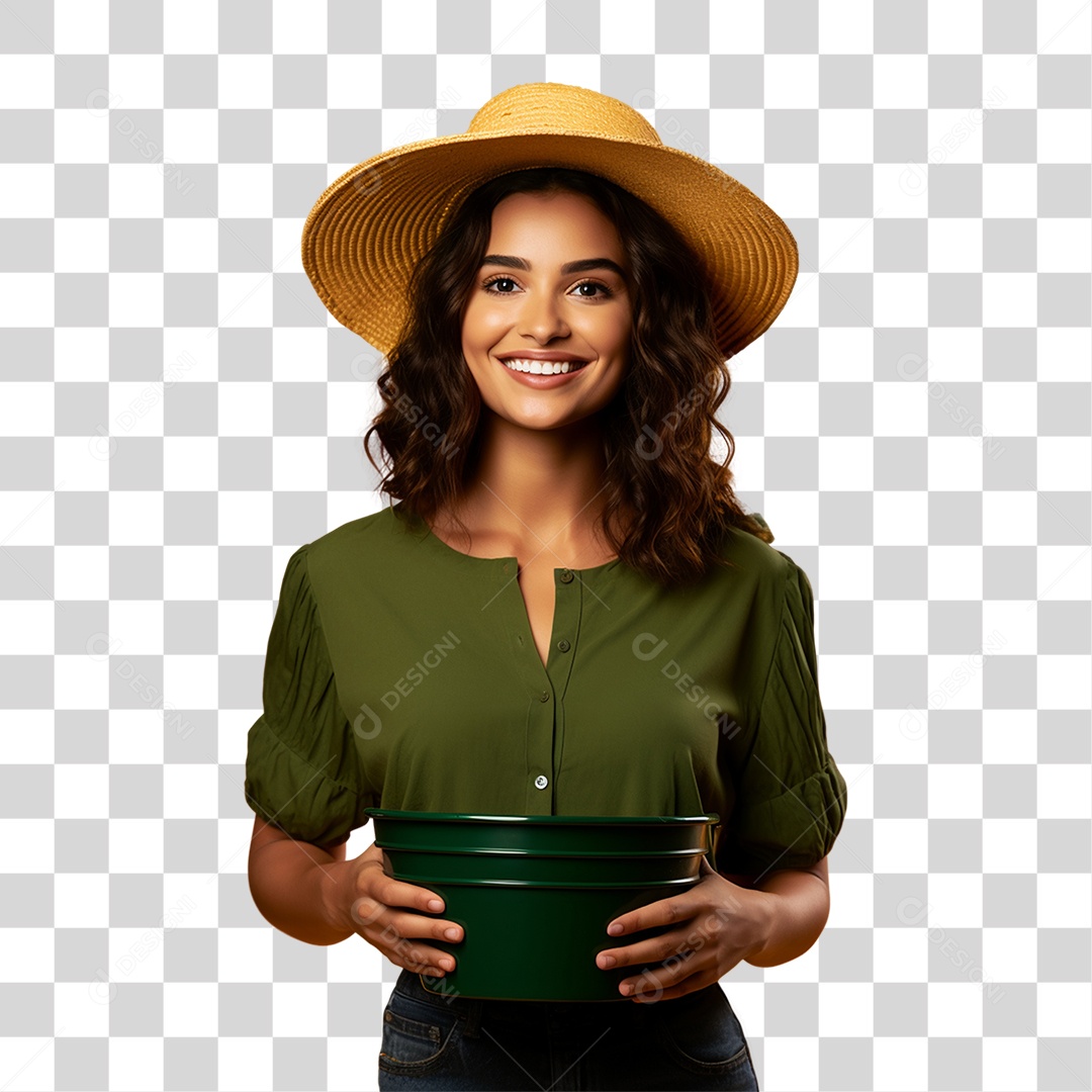 Mulher Agricultora PNG Transparente