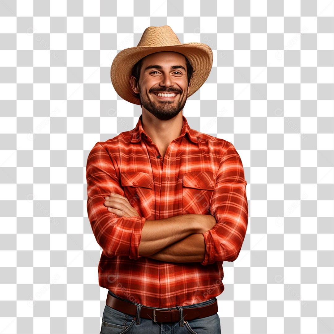 Homem Agricultor PNG Transparente