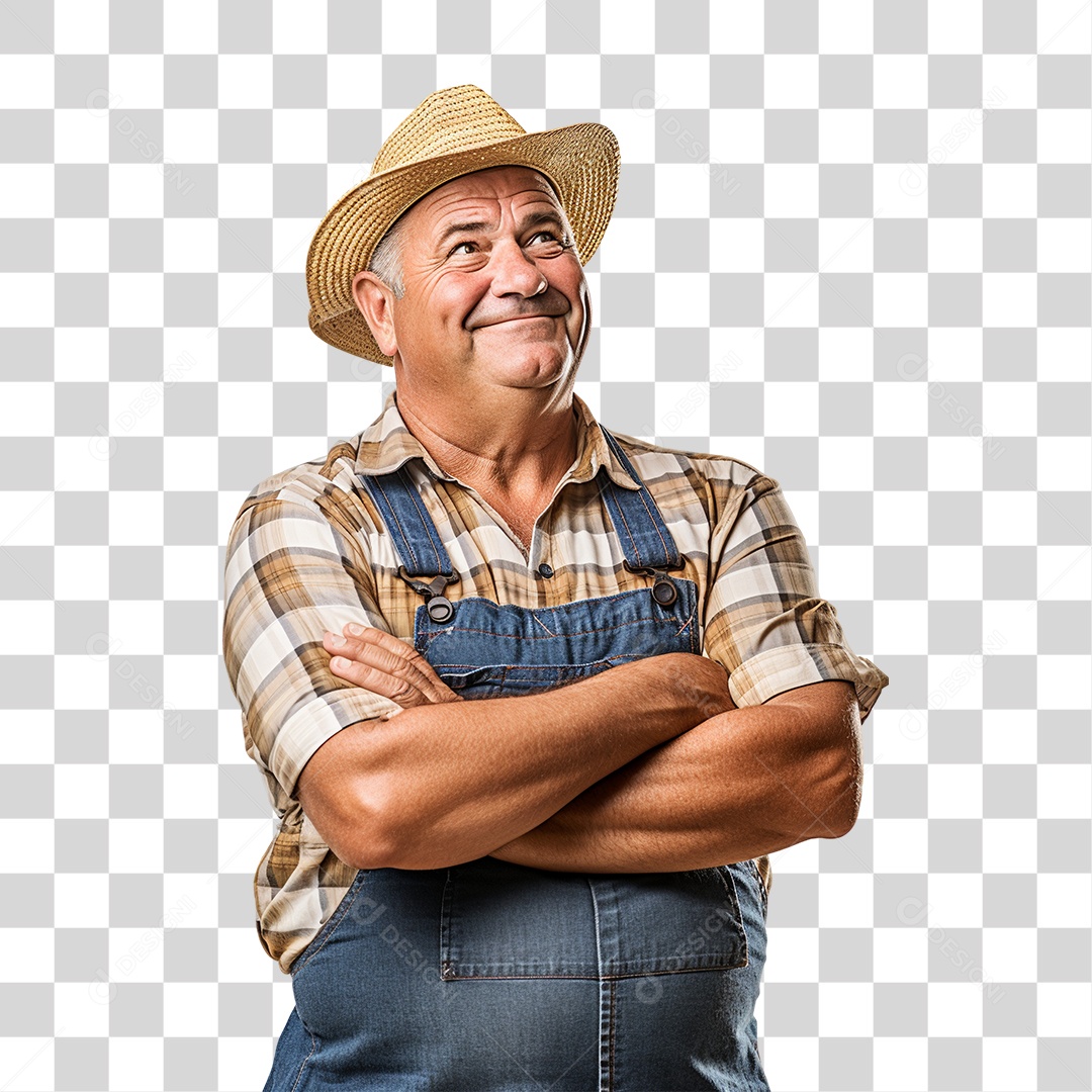 Homem Agricultor PNG Transparente