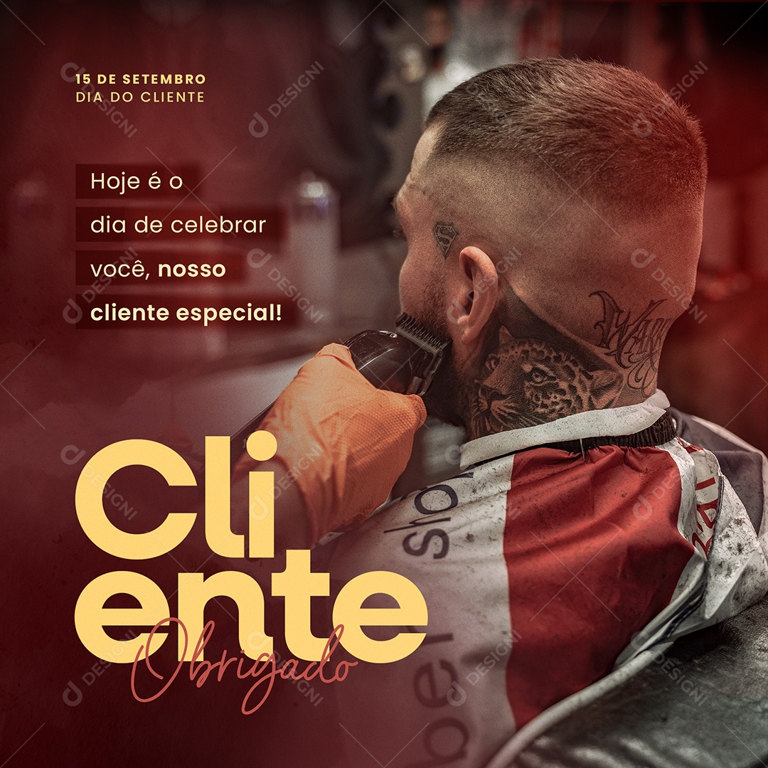 Dia Do Cliente Obrigado 15 De Setembro Social Media PSD Editável