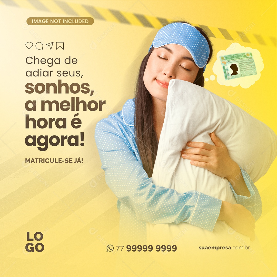 Social Media A Melhor Hora Autoescola PSD Editável