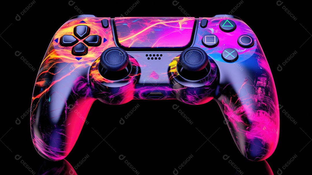 Controle de videogame sobre fundo isolado