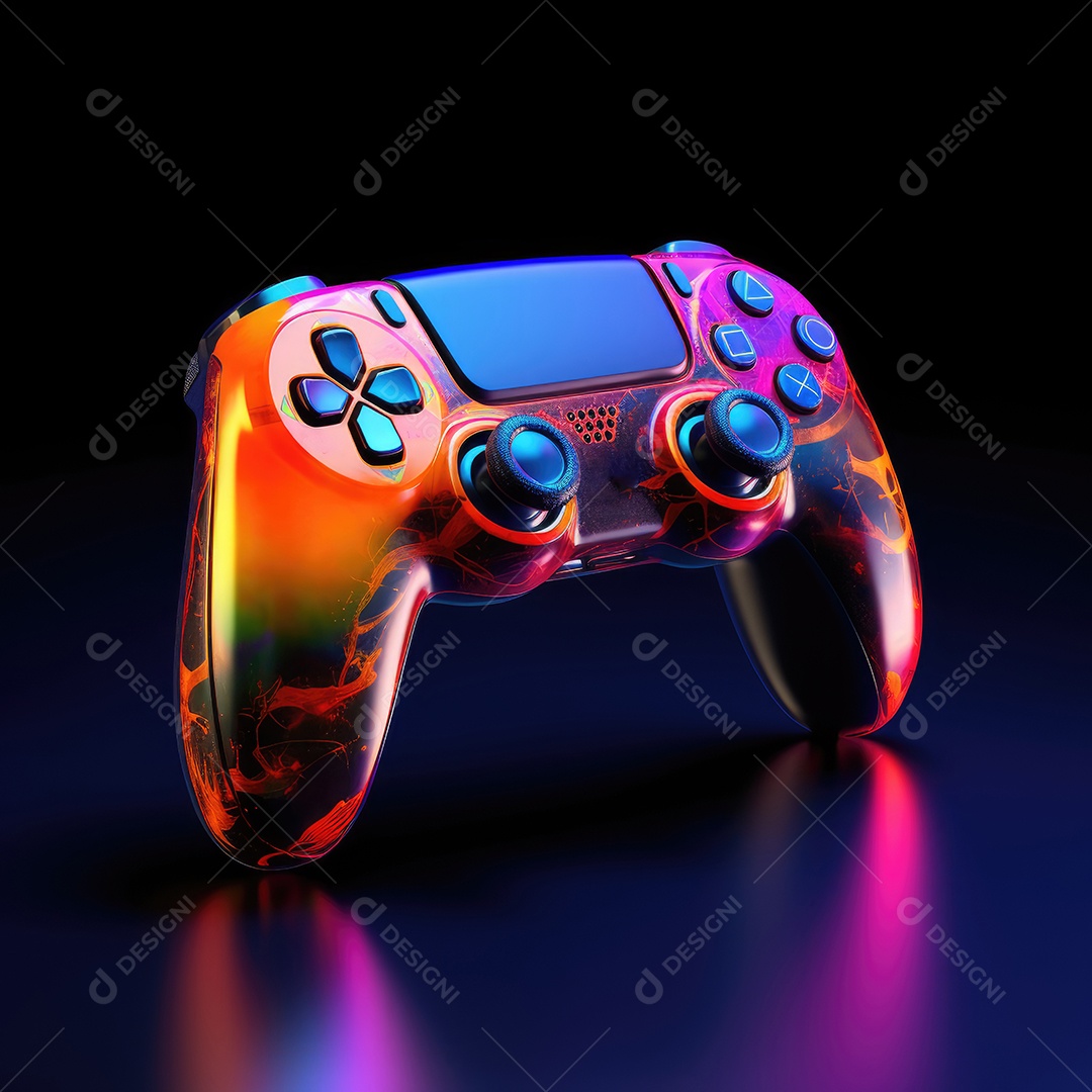 Controle de videogame sobre fundo isolado