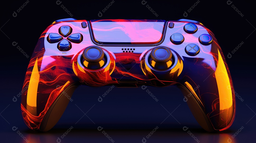 Controle de videogame sobre fundo isolado