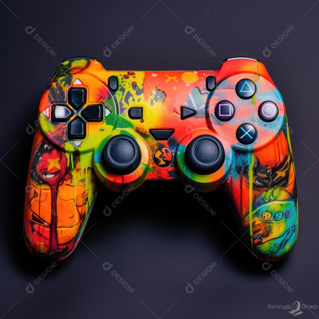 Controle de videogame sobre fundo isolado