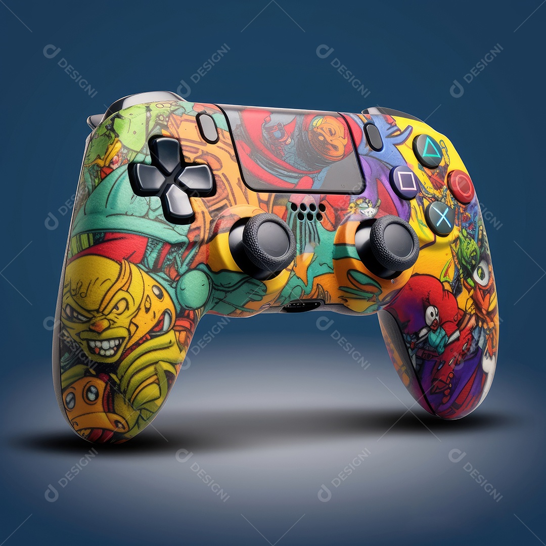 Controle de videogame sobre fundo isolado