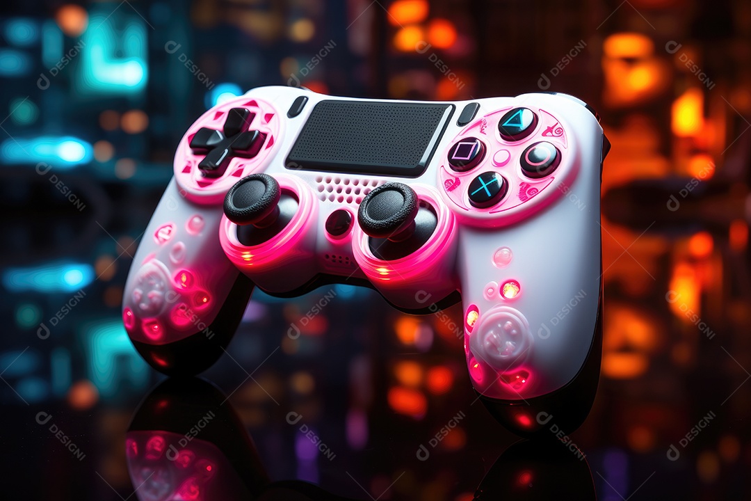 Controle de videogame sobre fundo isolado