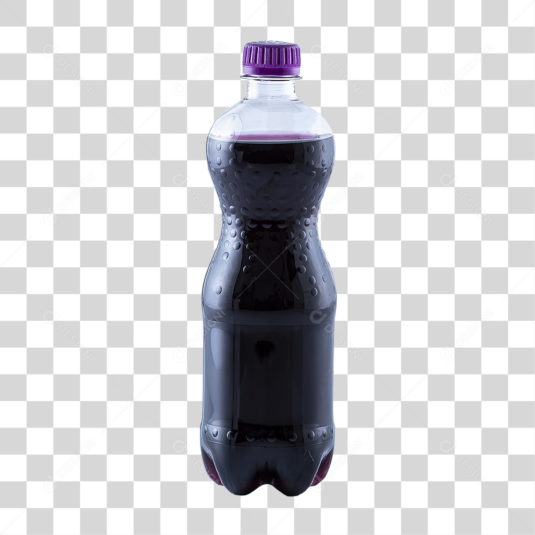 Elemento 3D Garrafa de Refrigerante PNG Transparente