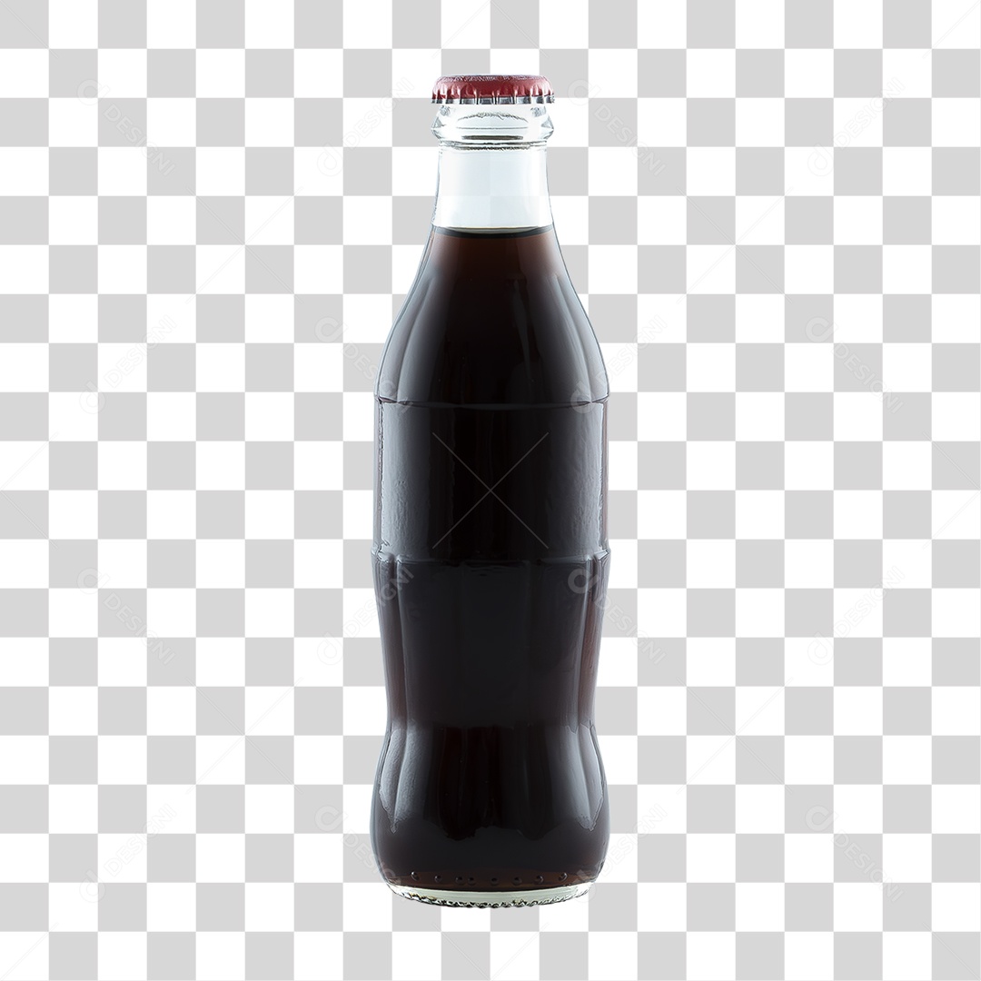 Elemento 3D Garrafa de Refrigerante PNG Transparente