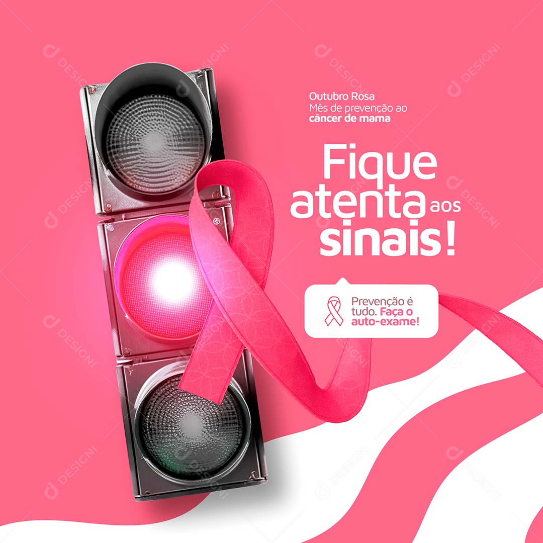 Pink October Watch for Editable Social Media PSD Signals