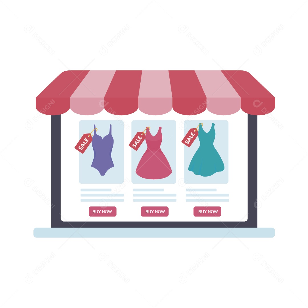 Elementos de Lojas Shopping lustração Vetor EPS