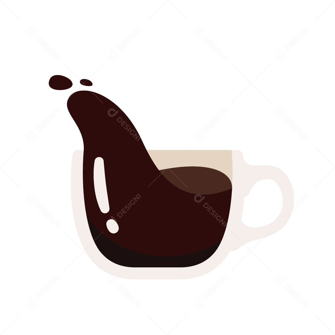 Xícara de Café Ilustração Vetor EPS