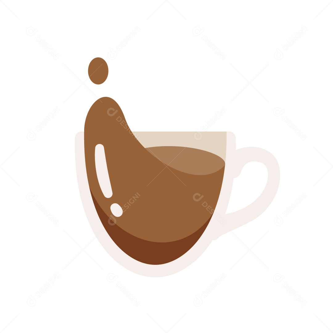 Xícara de Café Ilustração Vetor EPS