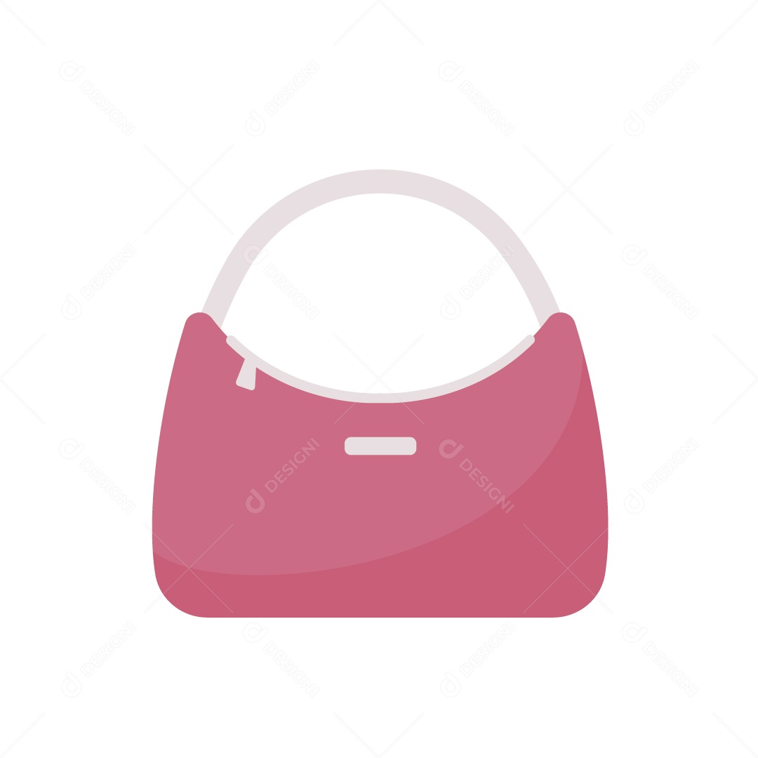 Bolsa Rosa Objeto para Viagem Ilustração Vetor EPS