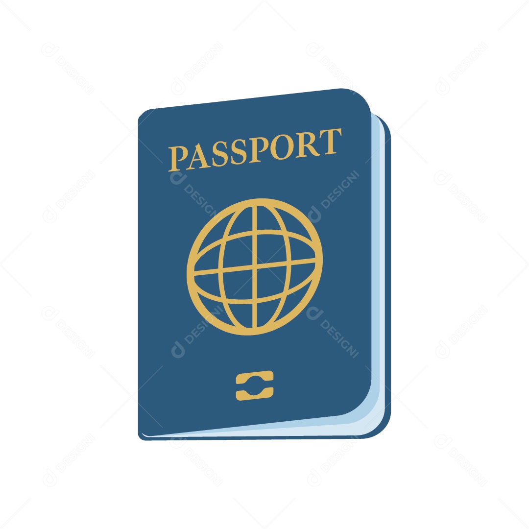 Passaporte Ilustração Vetor EPS