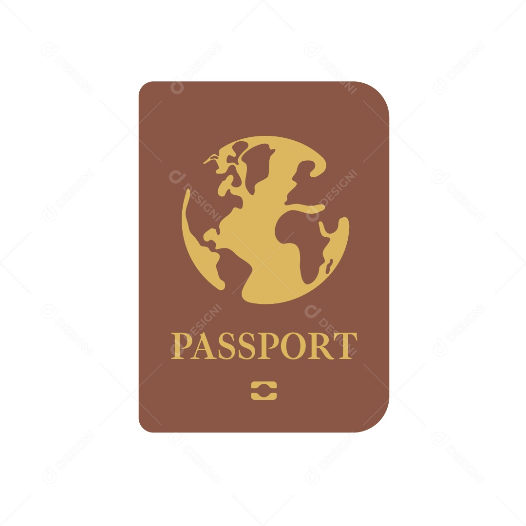 Passaporte Ilustração Vetor EPS