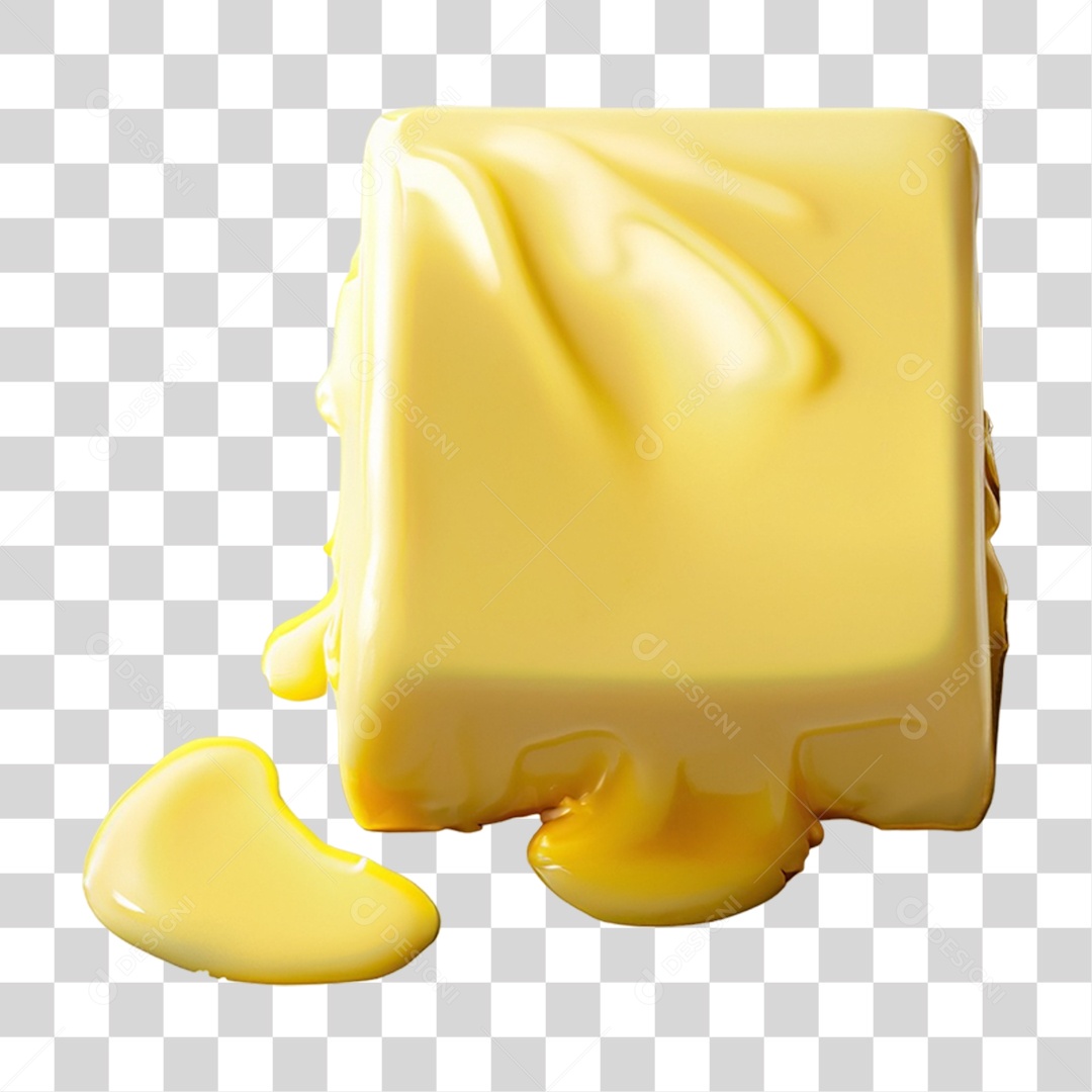 Manteiga Derretendo PNG Transparente